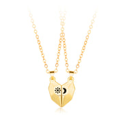 Wishing Stone Couple Necklace Sun Moon Love Simple – Gifts for Couples — 7
