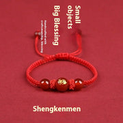 Zodiac Cinnabar All-matching Weaving Bracelet – Jewelry Gift Ideas — 3