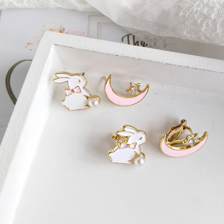 Trendy Sweet Girly Style Earrings Without Pierced Ear – Stylish Gifts — 1