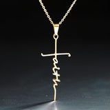 Stainless Steel Necklace Faith Necklace Faith – Jewelry Gift Ideas — 4