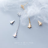Asymmetrical snowflake earrings – Practical Gifts — 4