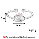 Rabbit Index Finger Tail Ring Fashion Cute Wenssen – Stylish Gifts — 5