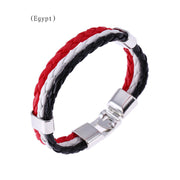 Flag Color Leather Bracelet PU Leather Bracelet – Jewelry Gift Ideas — 5