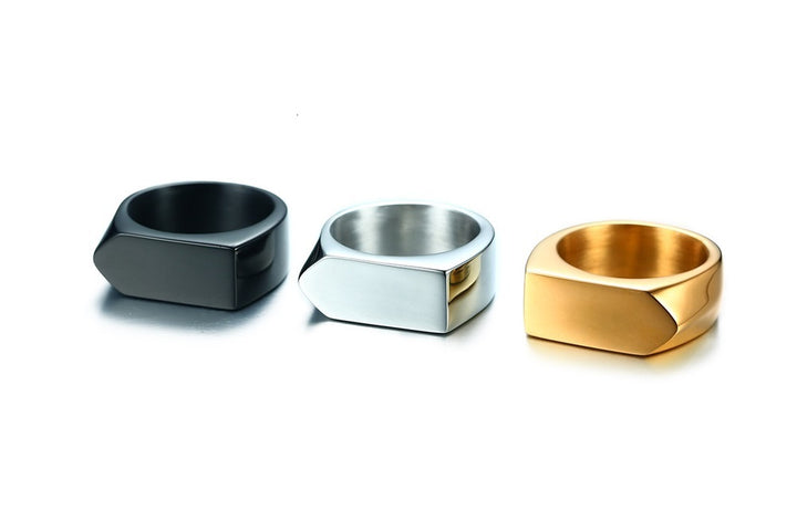 Flat-Top Stainless Steel Ring for Men – Gifts for Him — 1