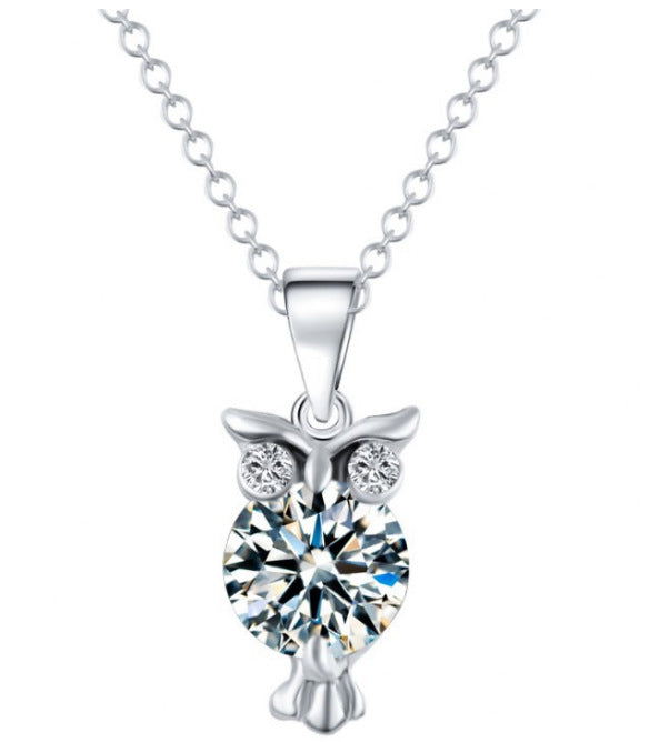 Zircon Owl Pendant Female – Jewelry Gift Ideas — 1