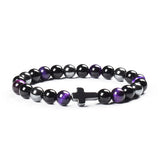 Colorful Tigereye Cross Agate Bracelet – Jewelry Gift Ideas — 14