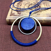 Rope double circle necklace – Jewelry Gift Ideas — 4