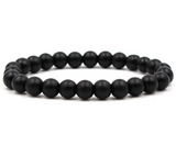 Classic Black Matte Green Malachite Bracelets – Jewelry Gift Ideas — 19
