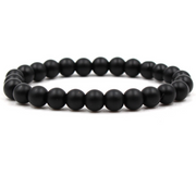 Classic Black Matte Green Malachite Bracelets – Jewelry Gift Ideas — 19