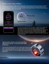 Smart Ring Blood Sugar Testing Sleep Health Monitoring – Tech Gifts — 9