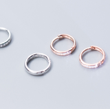 Diamond round earrings – Everyday Gifts — 6