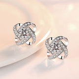 Sterling Silver Four-leaf Clover Earring Necklace – Jewelry Gift Ideas — 3