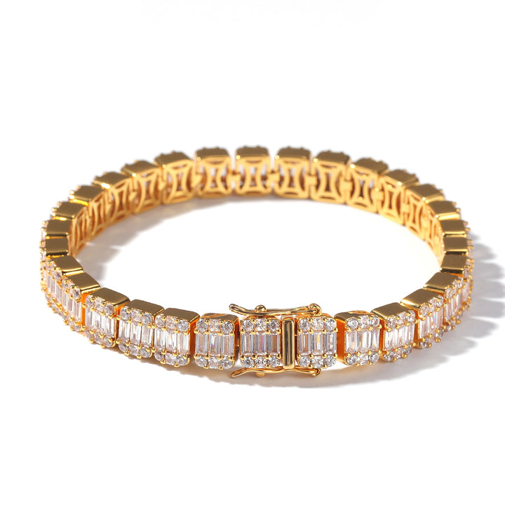 Ladder zircon hip hop bracelet – Jewelry Gift Ideas — 1