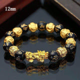 Fashion Black Gold Brave Beaded Bracelet – Stylish Gifts — 8