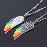 Stainless Steel Wing Pendant Necklace Dripping – Jewelry Gift Ideas — 3