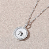Button Couple Necklace Sterling Silver Coin – Jewelry Gift Ideas — 3