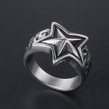 Punk Personality Pentagram Men's Ring – Gifts for Him — 2