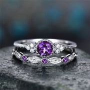 2pcs Colored Diamond Rings Rhinestones Ring – Surprise Gifts — 7