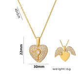 Women's Heart Opening And Closing Necklace Wings – Jewelry Gift Ideas — 3