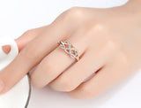 Number 8 twisted micro inlaid zircon ring – Gift Ideas — 2