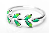 Beautiful Epoxy Olive Branch Leaf Ring – Meaningful Gifts — 2