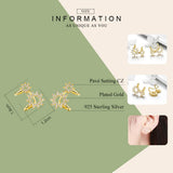 S925 silver earrings sun shape geometry – Small Gift Ideas — 2