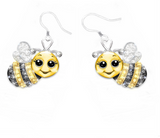 Two-tone owl bee necklace earring set – Jewelry Gift Ideas — 9