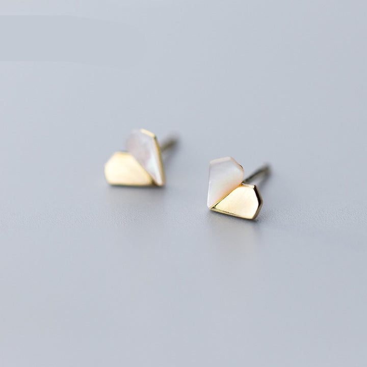 Simple Personality Shell Stud Earrings Women – Gifts for Her — 1