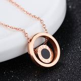 Roman numeral titanium steel necklace – Jewelry Gift Ideas — 4