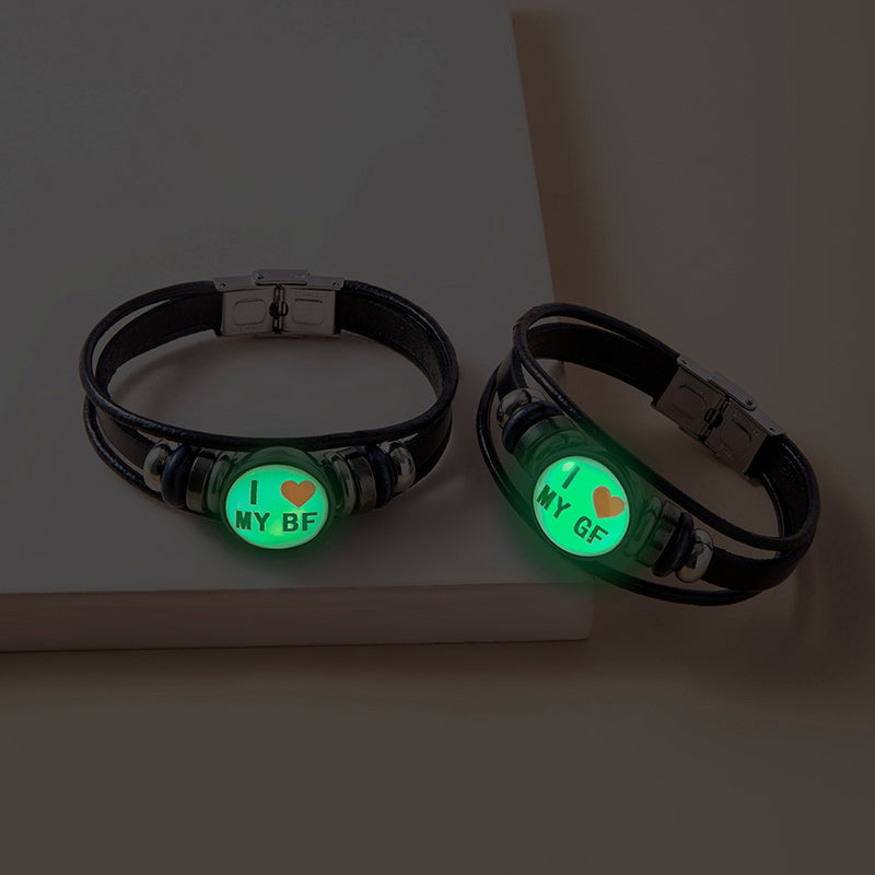 I Love My BF GF Luminous Couple Bracelet Sport – Gifts for Couples — 1