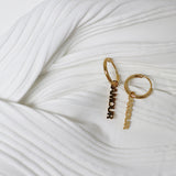 AMOUR Paris French Alphabet Hollow Small Earrings – Gift Ideas — 5