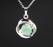 Natural Crystal Small Flower Pendant Necklace – Jewelry Gift Ideas — 11