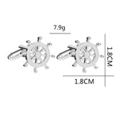 Men's Sailing Personality Rudder Cufflinks – Gifts for Him — 3