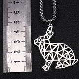 Hollow Stainless Steel Cute Animal Pendant Rabbit – Jewelry Gift Ideas — 3