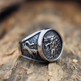Wolfhead titanium steel ring – Surprise Gifts — 5