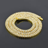 Alloy Diamond 2 Row Hip Hop Necklace – Jewelry Gift Ideas — 1