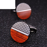 Round Cufflinks Copper Material French Shirt – Birthday Gifts — 6