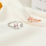 Beautiful Girl Heart Flower Index Finger Ring – Jewelry Gift Ideas — 4