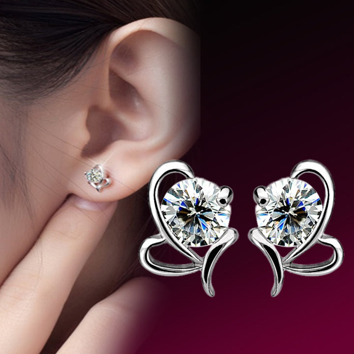 Heart-shaped water-speaking earrings – Special Occasion Gifts — 1