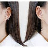 Flash Diamond Wave Ear Clip Box Chain Earrings – Useful Gifts — 3