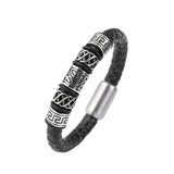 Men's Leather Woven Bracelet Leather Bracelet – Jewelry Gift Ideas — 2