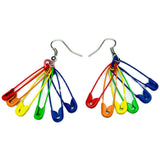 Six Color Trendy Rainbow Pin Earrings – Gift Ideas — 4