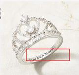 European and American Crown Ring with White – Special Occasion Gifts — 5