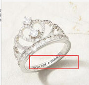 European and American Crown Ring with White – Special Occasion Gifts — 5