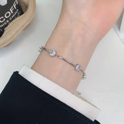 Round Diamond Crystal Bracelet Light Luxury – Jewelry Gift Ideas — 1