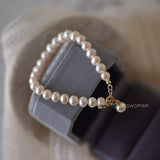 14K Gold Natural Pearl Bracelet – Jewelry Gift Ideas — 7