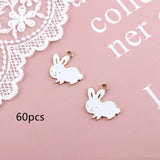 Stay Cute Alloy Dripping Oil Rabbit Pendant – Jewelry Gift Ideas — 6