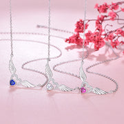 S925 Sterling Silver Angel Wing Necklace Female – Jewelry Gift Ideas — 4