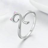 Cat Love 925 Sterling Silver Ring – Gifts for Couples — 3