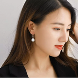 Pearl Earrings With Female Korean White Copper Plating – Gifts for Her — 2